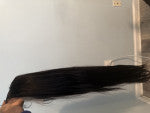 13x6 HD Lace Front Wig With Natural Balck Straight M Hairline with Baby Hair 300% High Density With Bouncy Human Hair