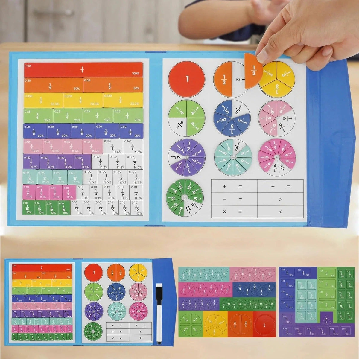 📚🧲Magnetic Fraction Board🧠