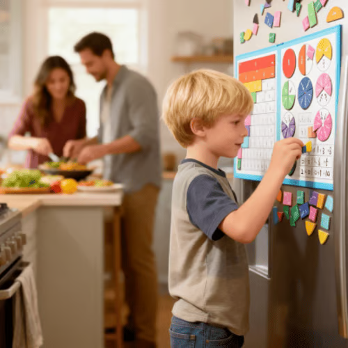 📚🧲Magnetic Fraction Board🧠