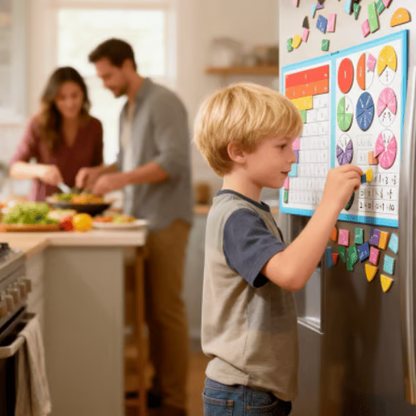 📚🧲Magnetic Fraction Board🧠