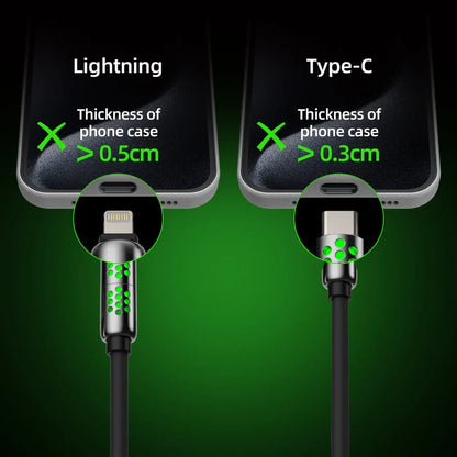 ⚡🔋mfish Armored Dragon 8 Coiled Cable (4-in-1, 240W) - Tangle-Free for Car & Desk