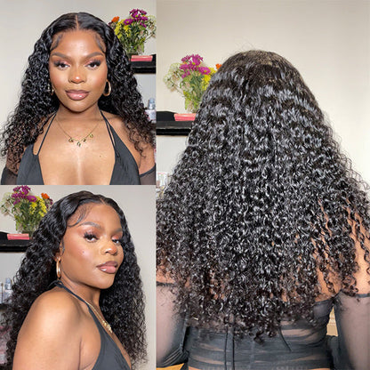 Luvme Hair 180% Density Deep Wave Glueless 13x4 Frontal Lace Wig - US Only