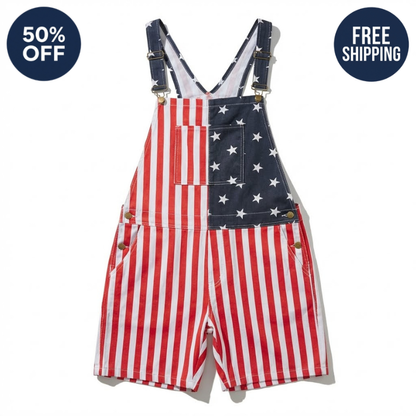 American Flag Overalls