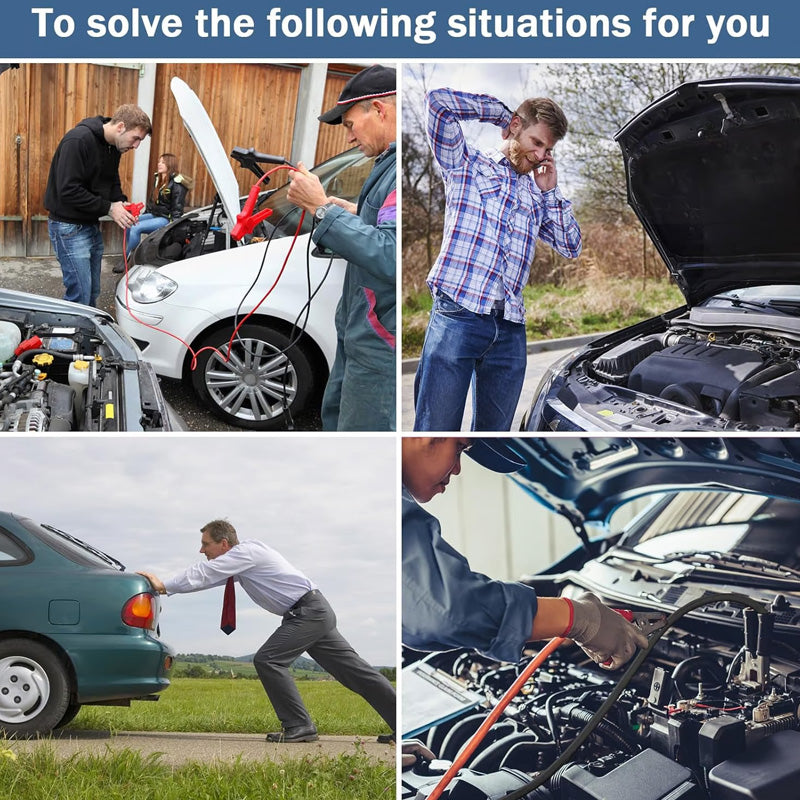 Car Battery Jumper Cable with Adapter