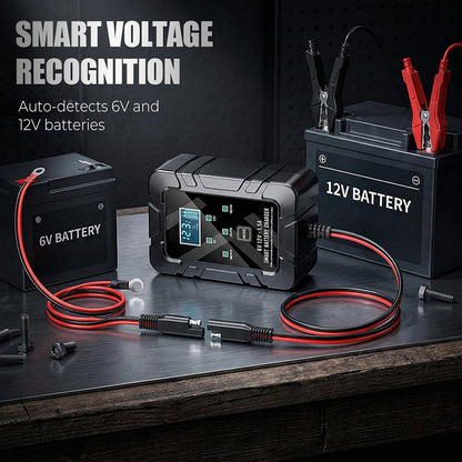 ⚡ 1.5A 6V/12V Automatic Battery Charger – Fast, Safe & Reliable Charging 🔋✨