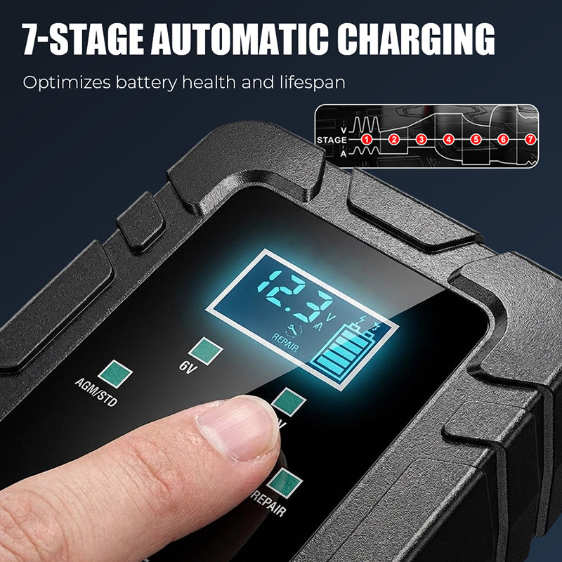 ⚡ 1.5A 6V/12V Automatic Battery Charger – Fast, Safe & Reliable Charging 🔋✨