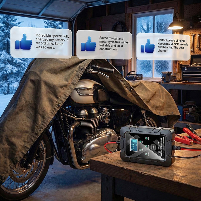 ⚡ 1.5A 6V/12V Automatic Battery Charger – Fast, Safe & Reliable Charging 🔋✨