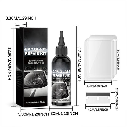 Fast-Acting Car Windshield Crack Repair Kit