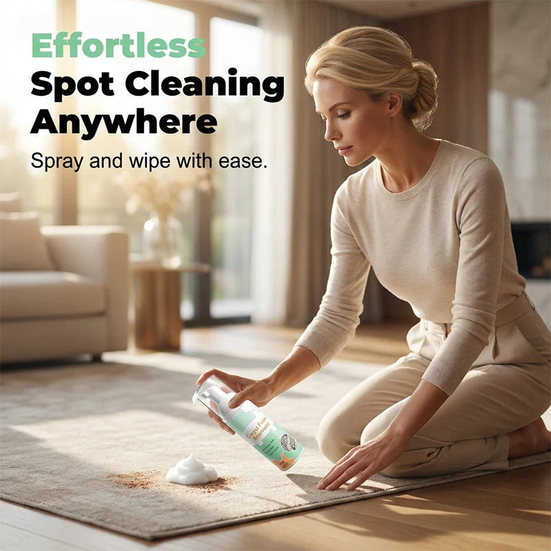 🥳2026 HOT SALE-✨Waterless Carpet Foam Stain Remover with Towel– fresh in minutes! 🧼💨