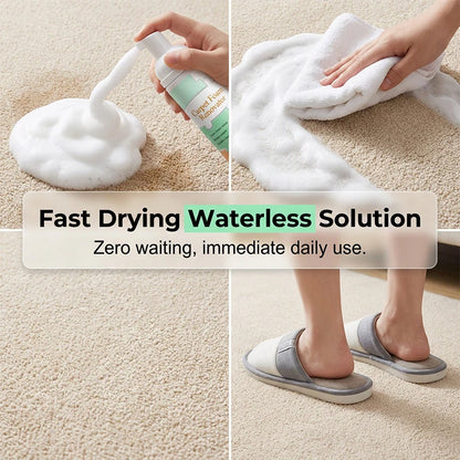 🥳2026 HOT SALE-✨Waterless Carpet Foam Stain Remover with Towel– fresh in minutes! 🧼💨