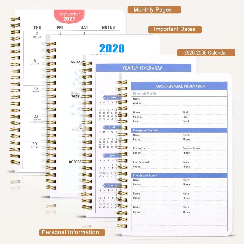 ⏰📅LAST DAY SALE & SAVE 50%📚 2026–2030 5-Year Planner | Long-Term Monthly Organizer & Goal Planning Log Book for Work, School & Everyday