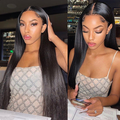 Luvme Hair 180% Density | Silky Straight 13x4 Frontal HD Lace Glueless Long Wig 100% Human Hair - US Only