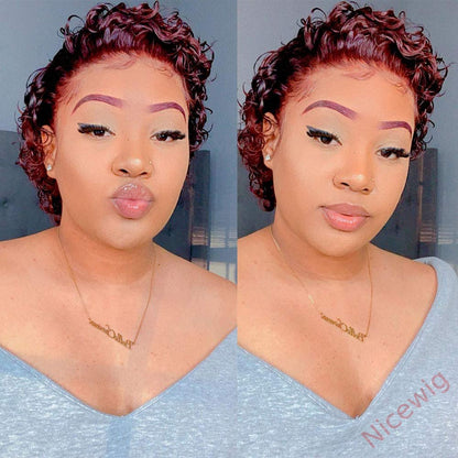 6 Inch Short Wig Bob Curly Hair