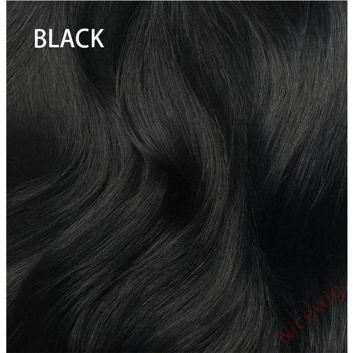 Glueless Brazilian Natural Black Water Wave Long Curly Wig
