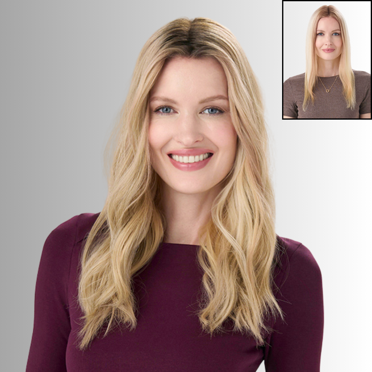 Barely There Wavy 16" Long Topper - Synthetic Topper Collection by Envy